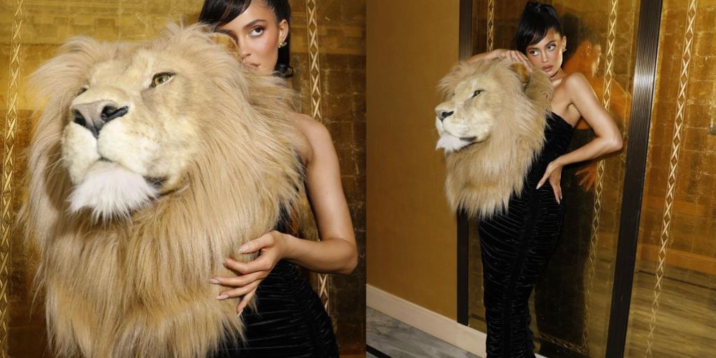 Does Kylie’s Jenner’s controversial lion head dress celebrate wildlife or glorify animal cruelty?