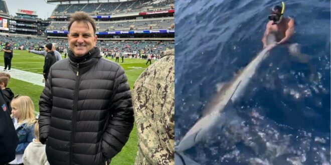 NFL agent Drew Rosenhaus under fire for posting a video of himself 'wrestling' with a shark