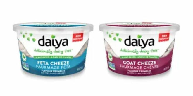 Plant-based brand Daiya launches crumbles in Goat Cheeze and Feta Cheeze